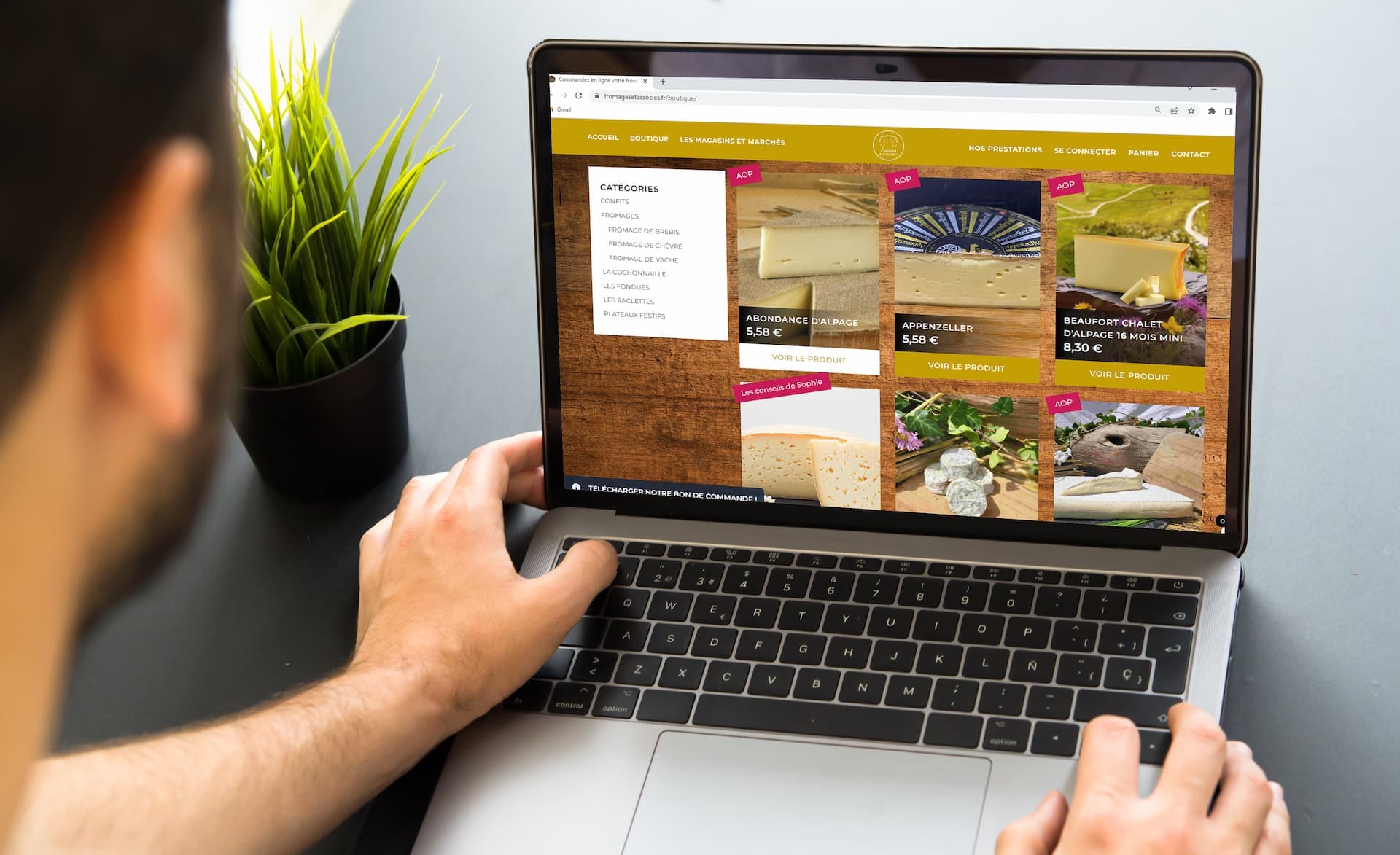 Fromages et associés : Identité visuelle, site web, supports imprimés